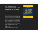 Good Corporation, Bad Corporation: Corporate Social Responsibility in the Global Economy (ebook)