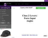 Wisc-Online Class 2 Levers: Force Input Angles