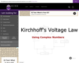 Wisc-Online Kirchhoff's Current Law (KCL) with Complex Numbers