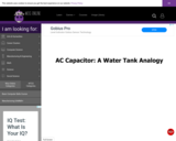 Wisc-Online AC Capacitor: A Water Tank Analogy