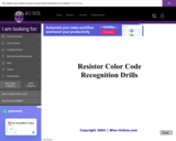 Wisc-Online Resistor Color Code Recognition Drills