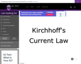 Wisc-Online Kirchhoff's Current Law - Parallel Circuits