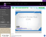 Wisc-Online Current Divider Rule (CDR)