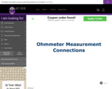 Wisc-Online Ohmmeter Measurement Connections