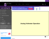 Wisc-Online Analog Voltmeter Operation