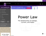 Wisc-Online Power Law: The Relationship of Voltage, Current, and Watts