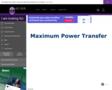 Wisc-Online Maximum Power Transfer