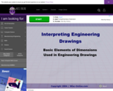 Wisc-Online Basic Elements of Dimensions Used in Engineering Drawings