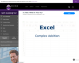 Wisc-Online Excel: Complex Addition