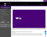Wisc-Online Parallel Circuit Analysis Practice Problems: Circuit #8