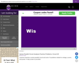 Wisc-Online Series-Parallel Circuit Analysis Practice Problems: Circuit #5