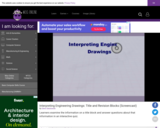 Wisc-Online Interpreting Engineering Drawings: Title and Revision Blocks