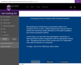 Wisc-Online Correcting Common Problems of Parenteral Nutrition