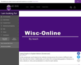 Wisc-Online Using Graphs to Explain Motion