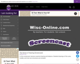 Wisc-Online The Sense of Hearing