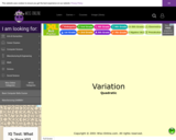 Wisc-Online Quadratic Variation