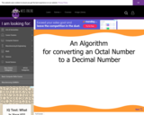 Wisc-Online An Algorithm for Converting an Octal Number to a Decimal Number