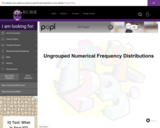 Wisc-Online Ungrouped Numerical Frequency Distributions