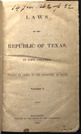 Texas Government 1.0, Texas' Constitution, Chapter 2.3:  Constitution of the Republic of Texas (1836)