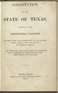 Texas Government 1.0, Texas' Constitution, Constitution of 1869