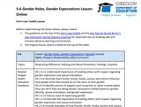 5-6 Gender Roles, Gender Expectations Lesson (Online Adaptation)