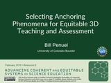 ACESSE Resource E: Selecting Anchoring Phenomena for Equitable 3D Teaching and Assessment