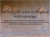 ANTH 1130 Resources for use with Explorations