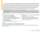 CSCP Annual Calendar Templates & Resources for 24-25 School Year