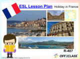Holiday In France: A Free ESL Lesson Plan