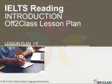 IELTS  – Introduction to Reading - Off2Class Lesson Plan