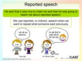 Reported Speech – Free ESL Lesson Plan