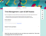 Time Management Self Assessment