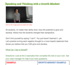 Perseverance and Growth Mindset