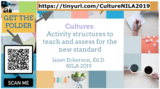 (Dr. Janet Eckerson) Cultures:  Activity structures to teach and assess for the new standard