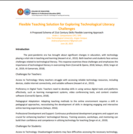 Flexible Teaching Solution for Exploring Technological Literacy Challenges