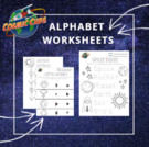 Space Theme ABC Worksheets
