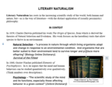 Literary Naturalism Handout