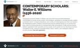 CONTEMPORARY SCHOLARS: Walter E. Williams - HS