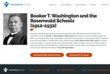 Booker T. Washington and the Rosenwald Schools (1912-1932) - HS