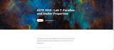 ASTR 1020 - Lab 7: Parallax and Stellar Properties