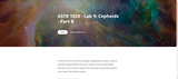 ASTR 1020 - Lab 9:  Cepheids - Part B