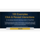 100 Examples of PowerPoint Click and Reveal Interactions for Creating Interactive Learning Content
