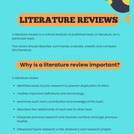Literature Review Infographic