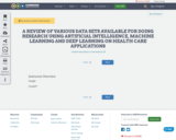 A REVIEW OF VARIOUS DATA SETS AVAILABLE FOR DOING RESEARCH USING ARTIFICIAL INTELLIGENCE, MACHINE LEARNING AND DEEP LEARNING ON HEALTH CARE APPLICATIONS