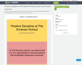 Positive Discipline at The Emerson School: Anti-racist Practice