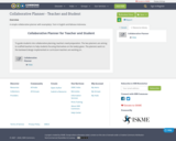 Collaborative Planner - Teacher and Student