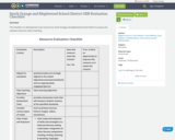 South Orange and Maplewood School District OER Evaluation Checklist