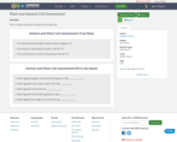 Plant and Animal Cell Assessment