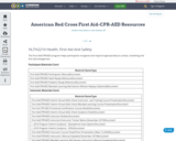 American Red Cross First Aid-CPR-AED Resources