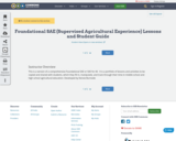 Foundational SAE (Supervised Agricultural Experience) Lessons and Student Guide